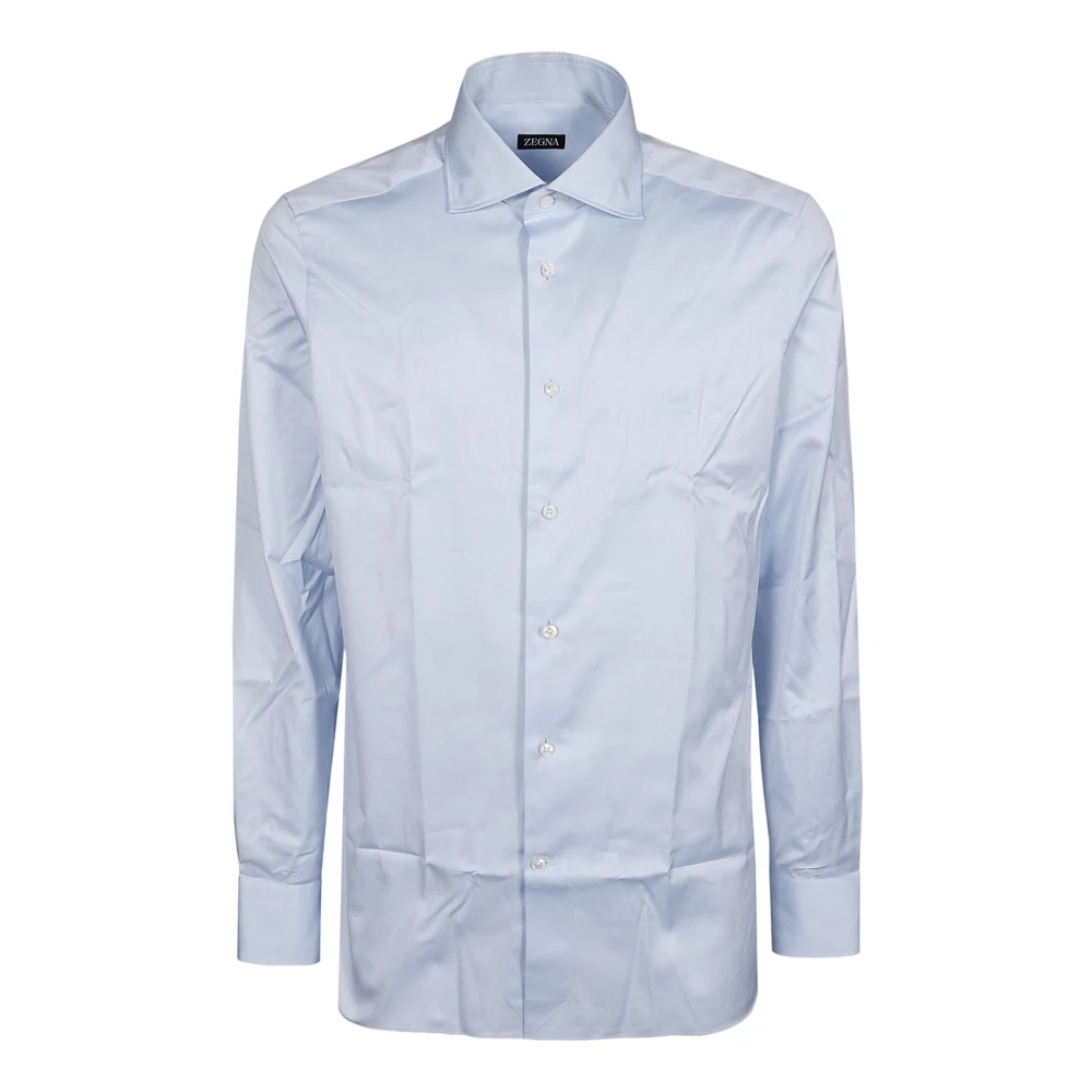Ermenegildo Zegna Klassieke Lange Mouw Shirt Blue Heren