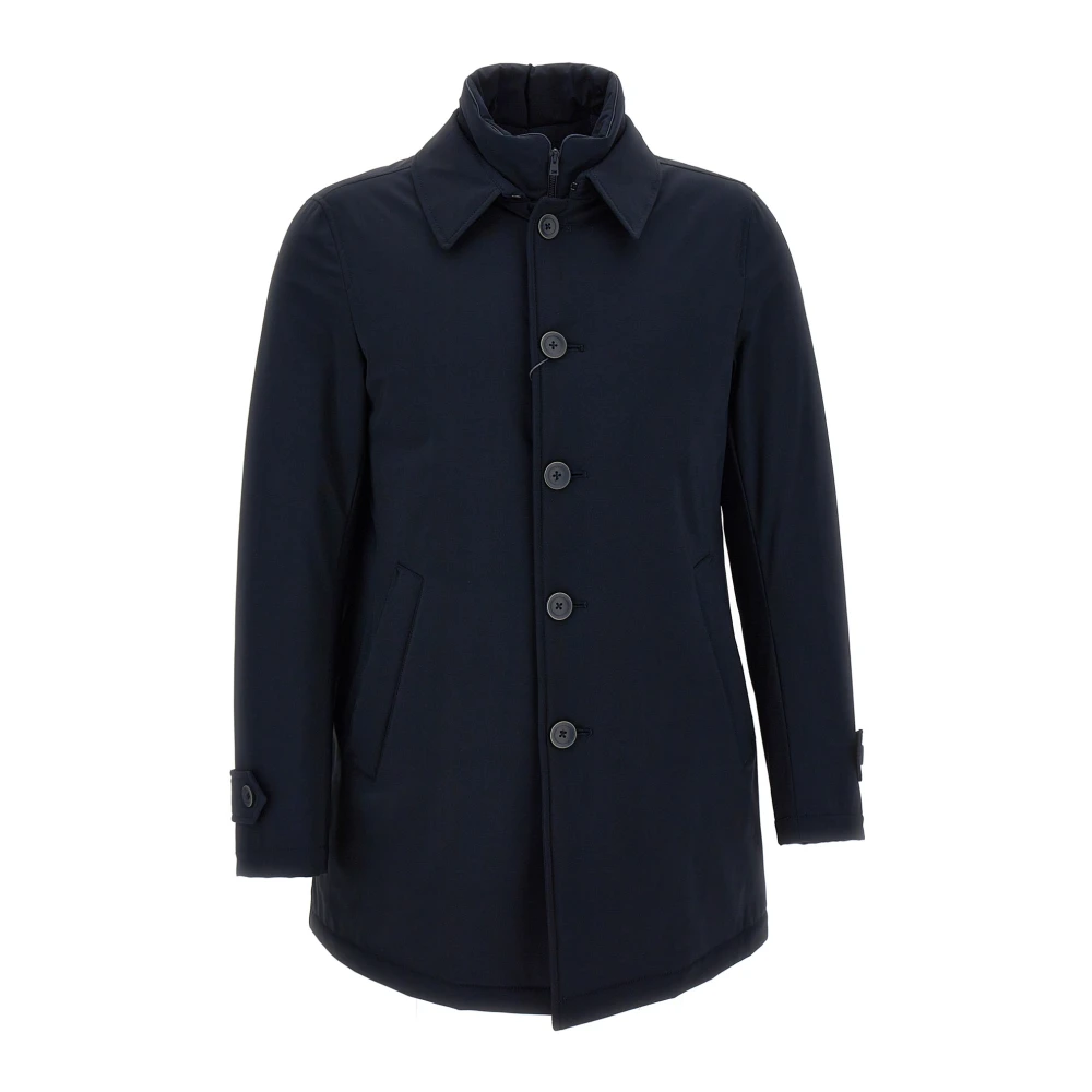 Herno Ultralichte Nylon Jas Blue Heren