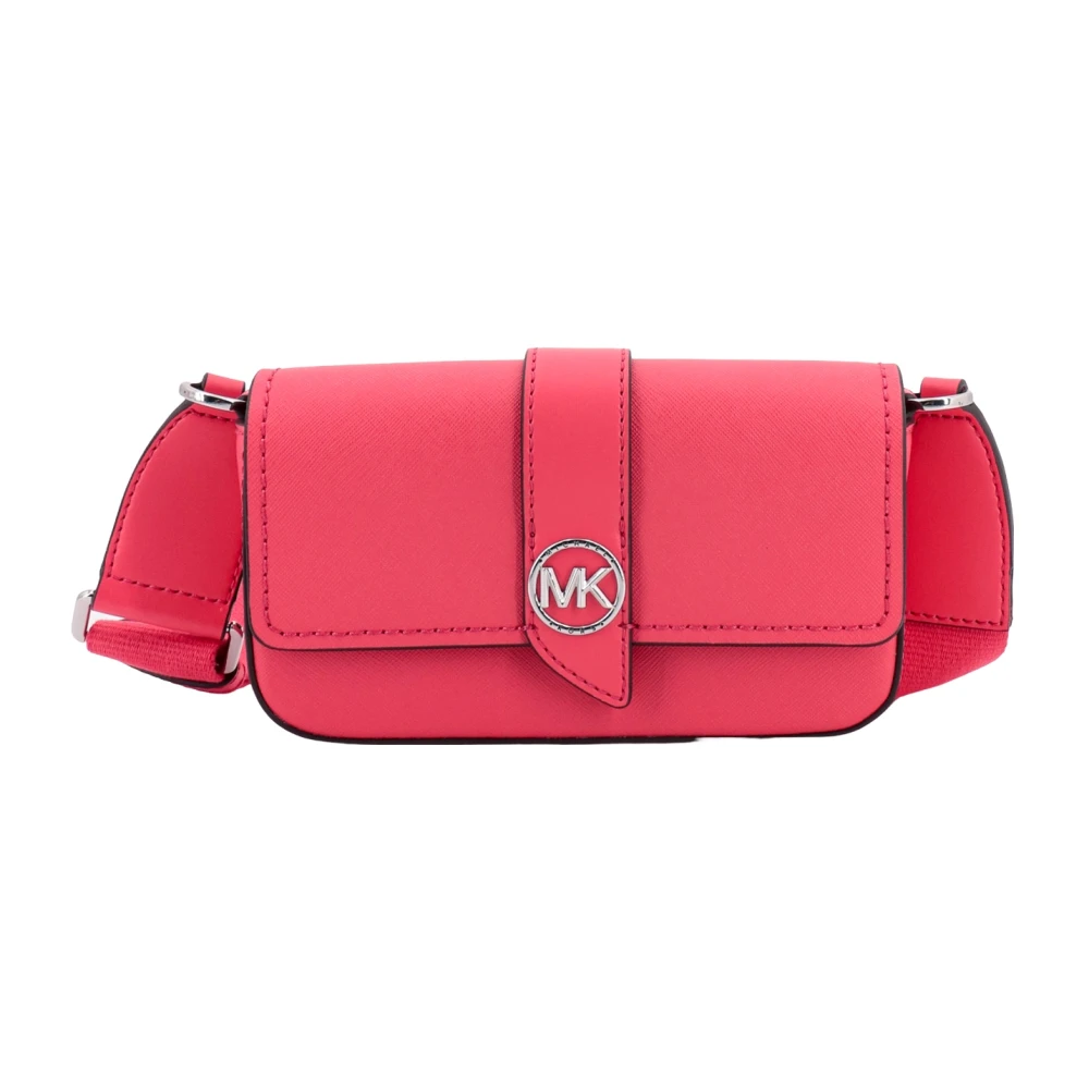 Michael Kors Lederen Schoudertas Pink Dames