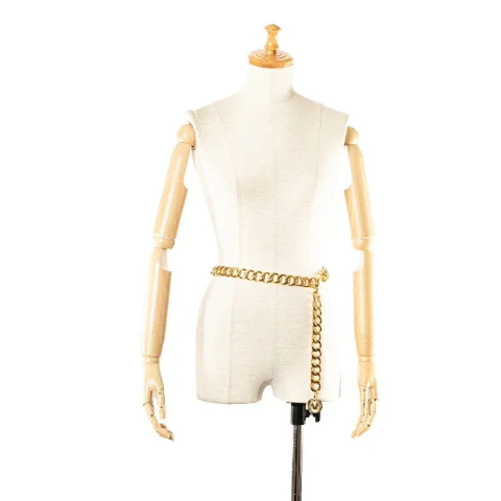 Chanel Vintage Pre-owned Metal belts Yellow Dames