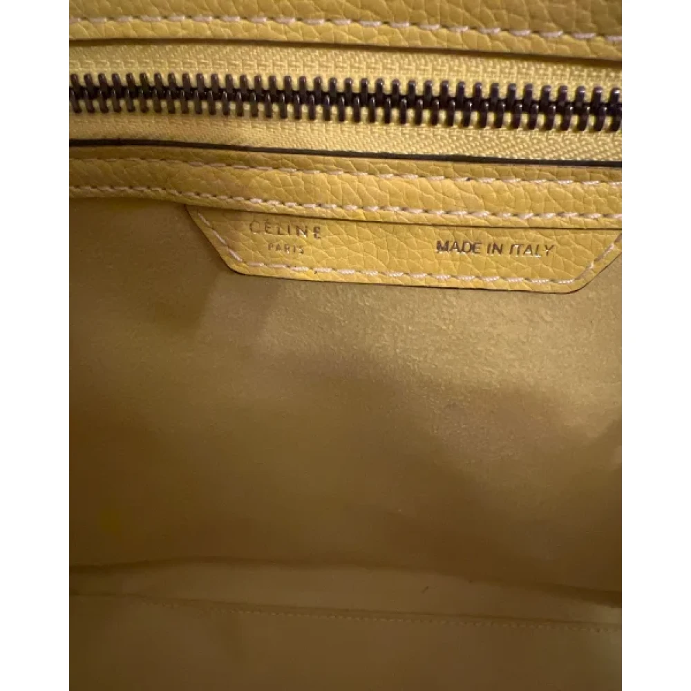Celine Vintage Pre-owned Leather celine-bags Yellow Dames