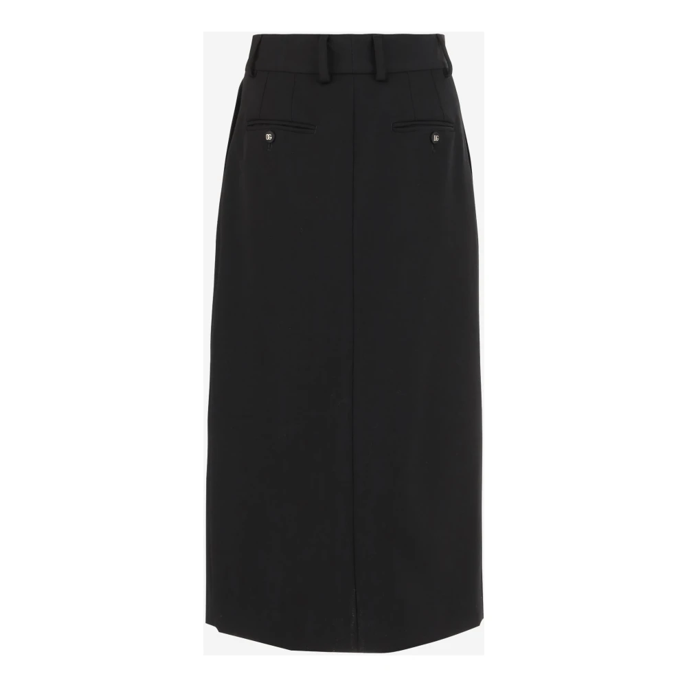 Dolce & Gabbana Zwarte Gonna Rok Black Dames