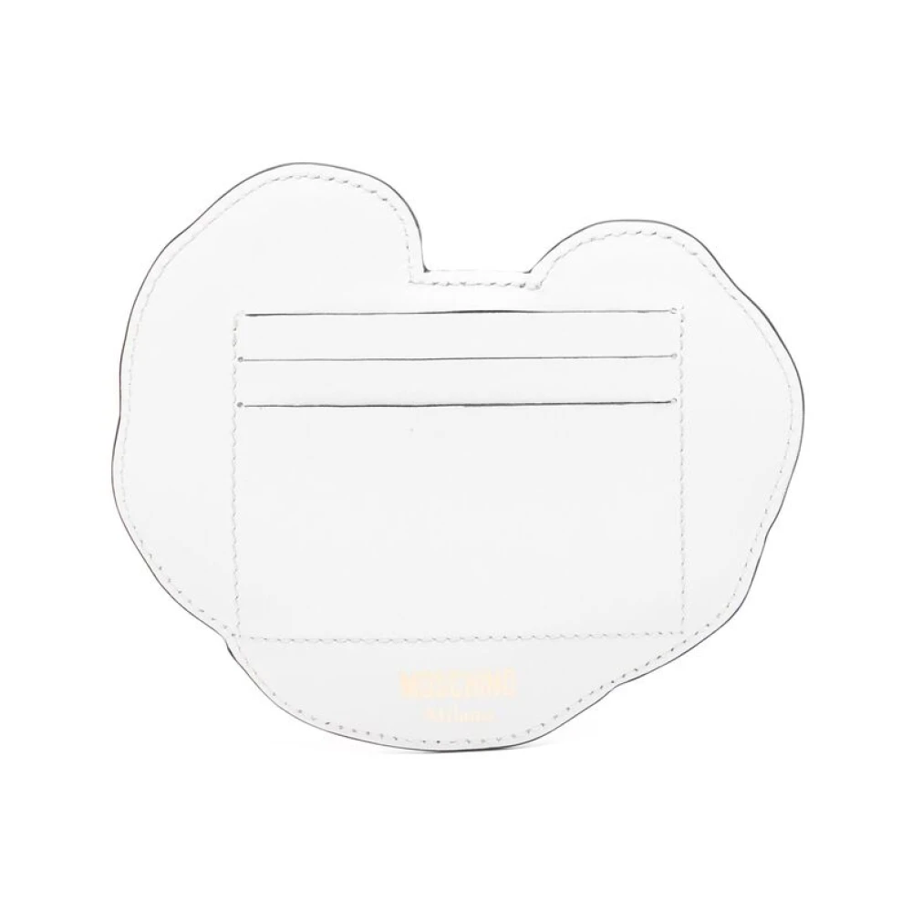 Moschino Witte Portemonnee met Kaartsleuven Multicolor Dames