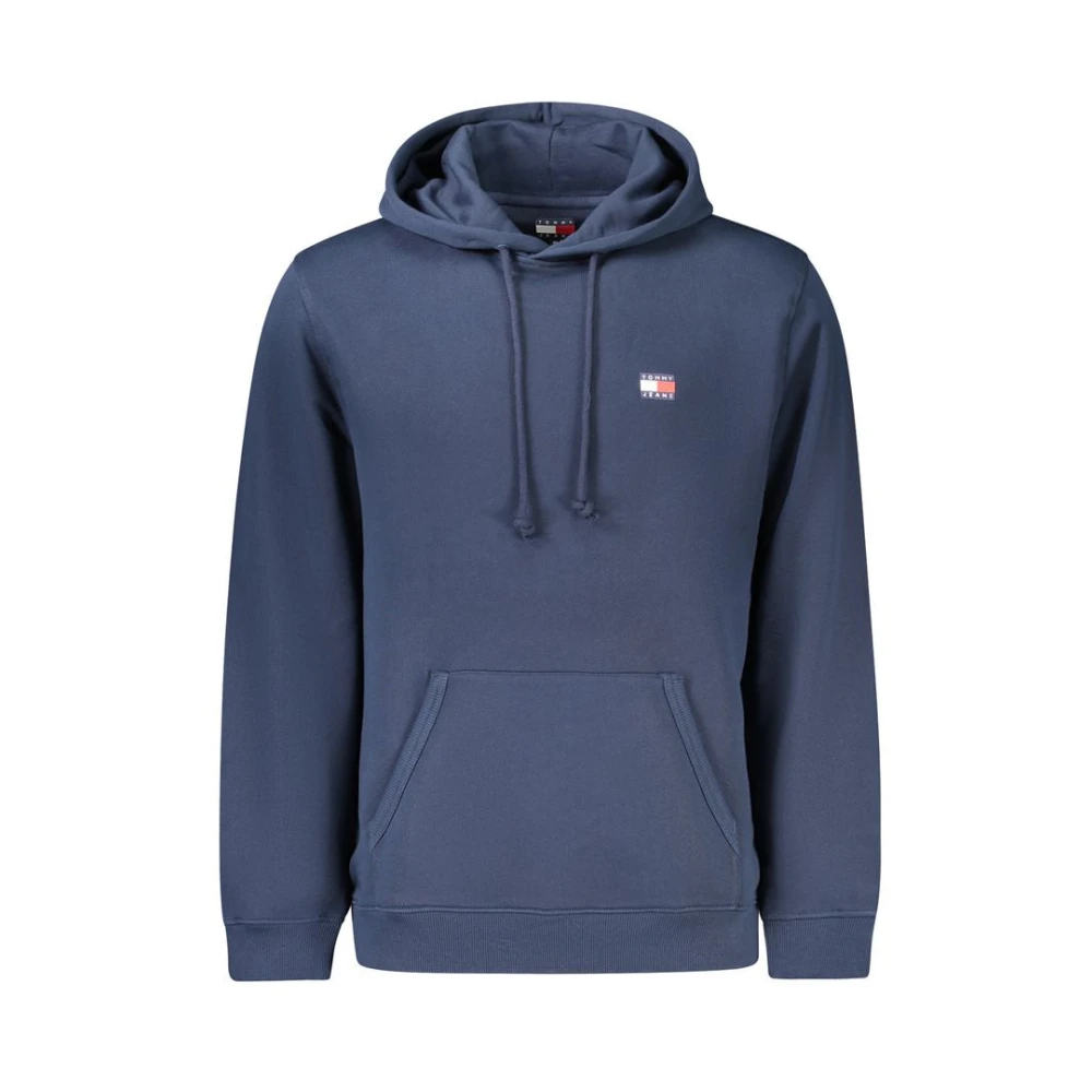 Tommy Hilfiger Blue Cotton Men Hooded Sweatshirt - Male - Hoodies - Blue - S - Sweatshirts & Hoodies