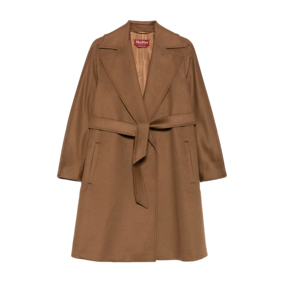 Coats > Belted Coats - - Max Mara Studio - Modalova