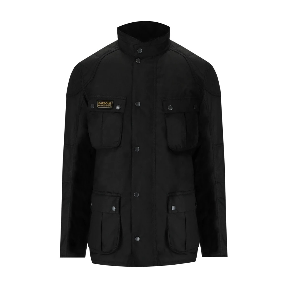 Barbour Vinter Lockseam Vax Svart Jacka Black, Herr