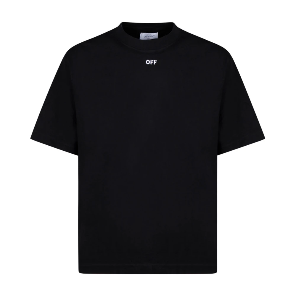 Off-White T-shirt met geborduurde pijlen Zwart