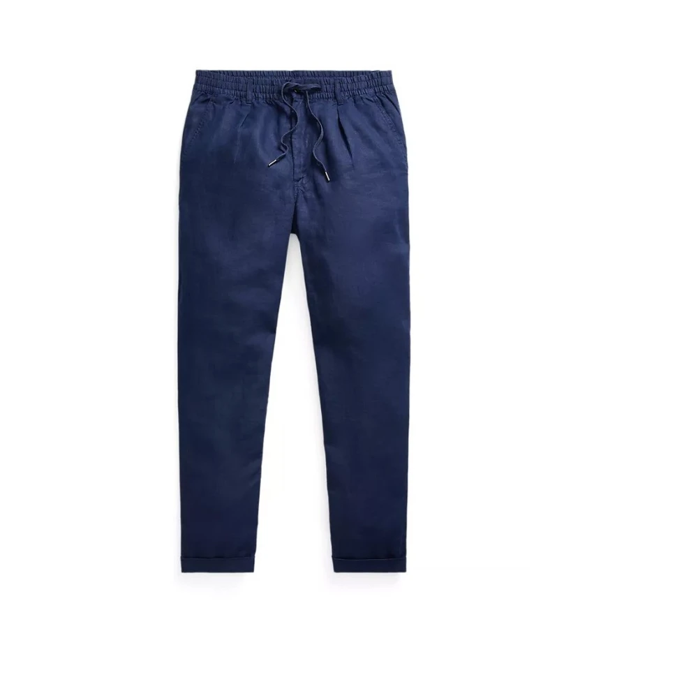Polo Ralph Lauren Men's Blue Slim-Fit Trousers, L, Hlače