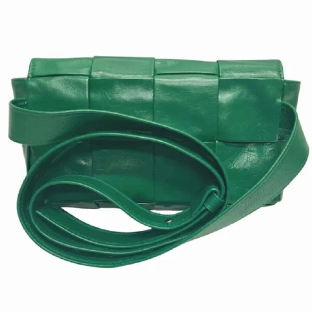 Bottega Veneta Vintage Pre-owned Leather pouches Green Dames