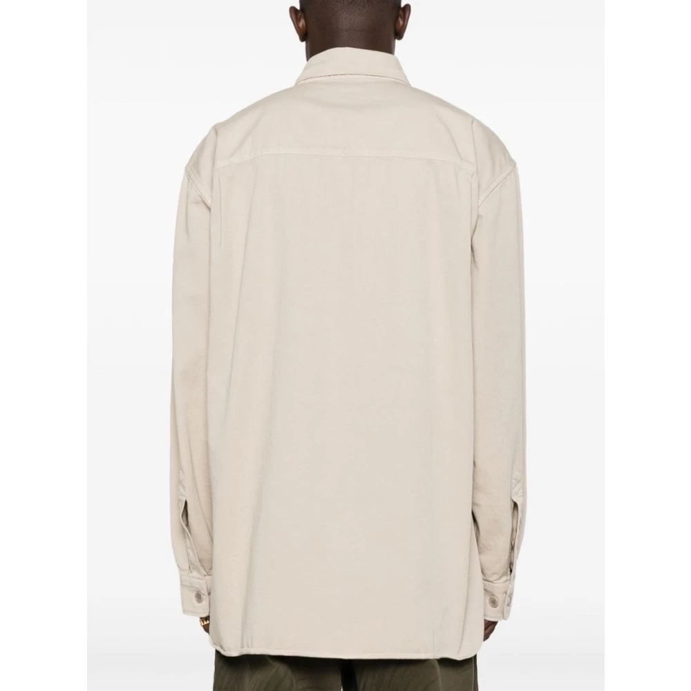 Dries Van Noten Crowsey Shirt Beige Heren