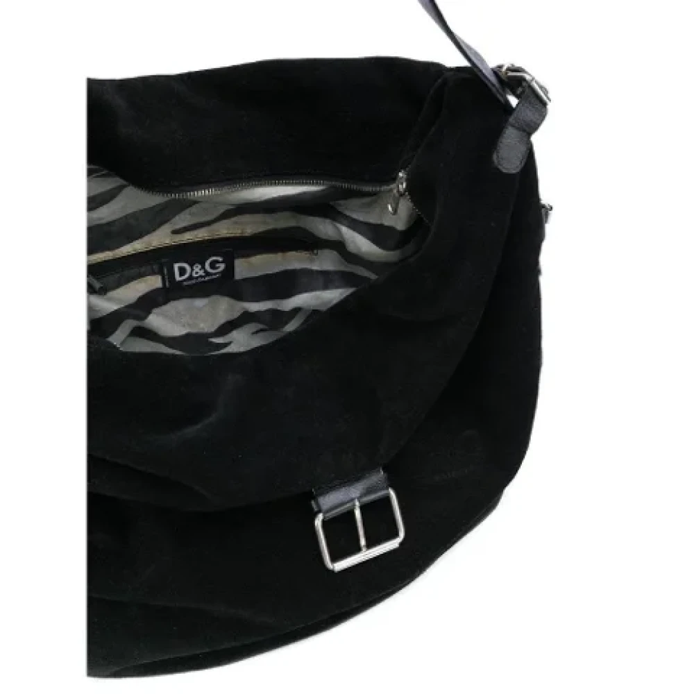 Dolce & Gabbana Pre-owned Suede handbags Black Dames