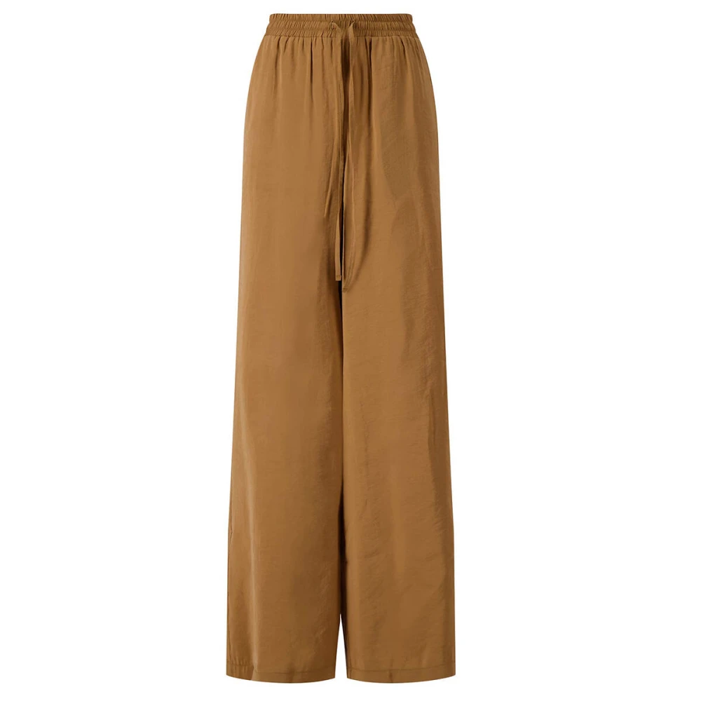 Zusss Modal rechte broek Brown Dames