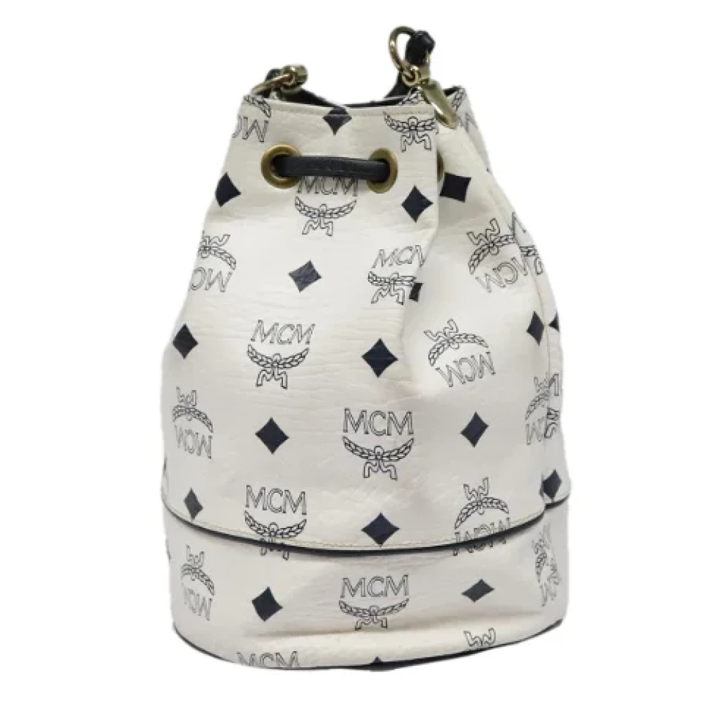 MCM Pre-owned Leather shoulder-bags White Dames