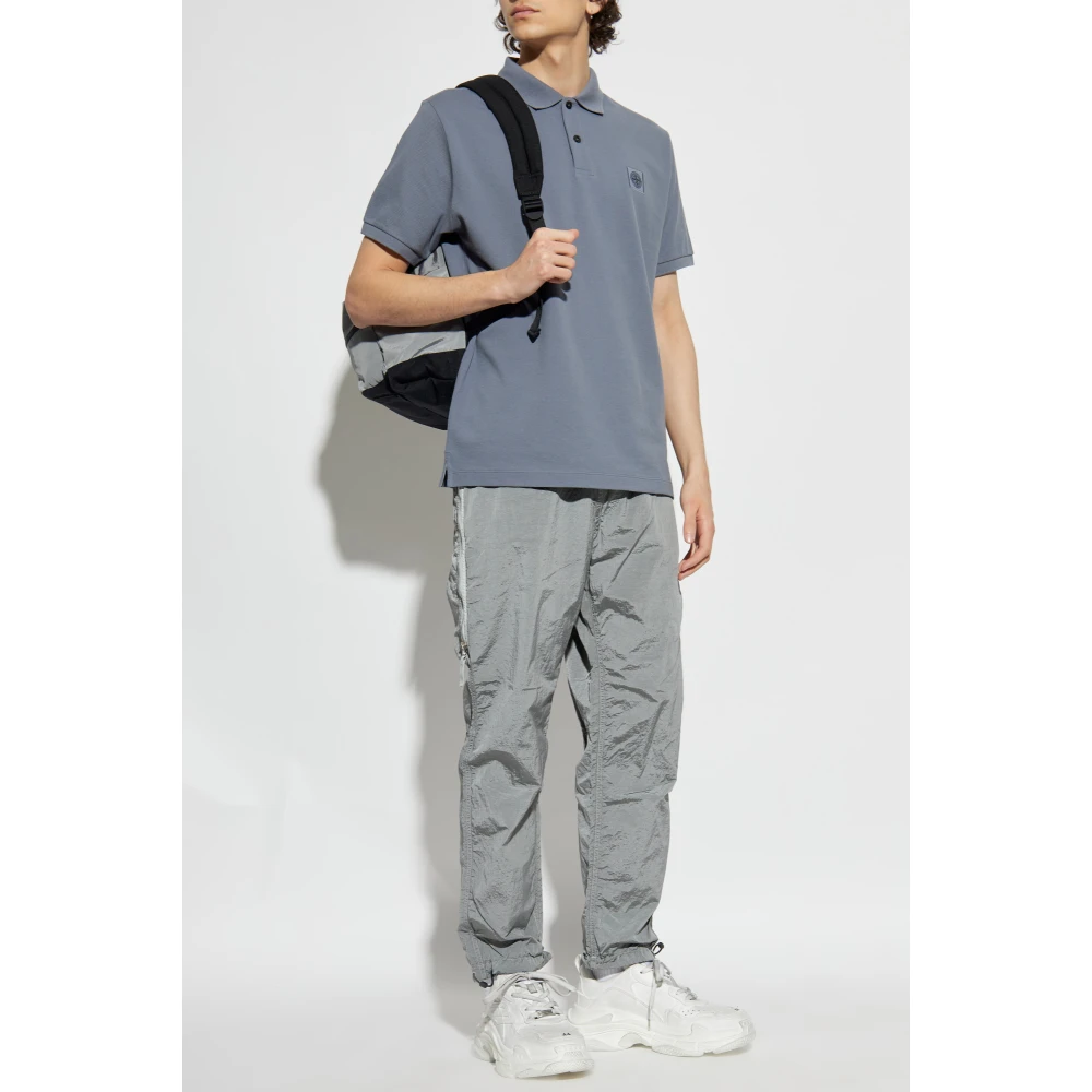 Stone Island Polo met logo Gray Heren
