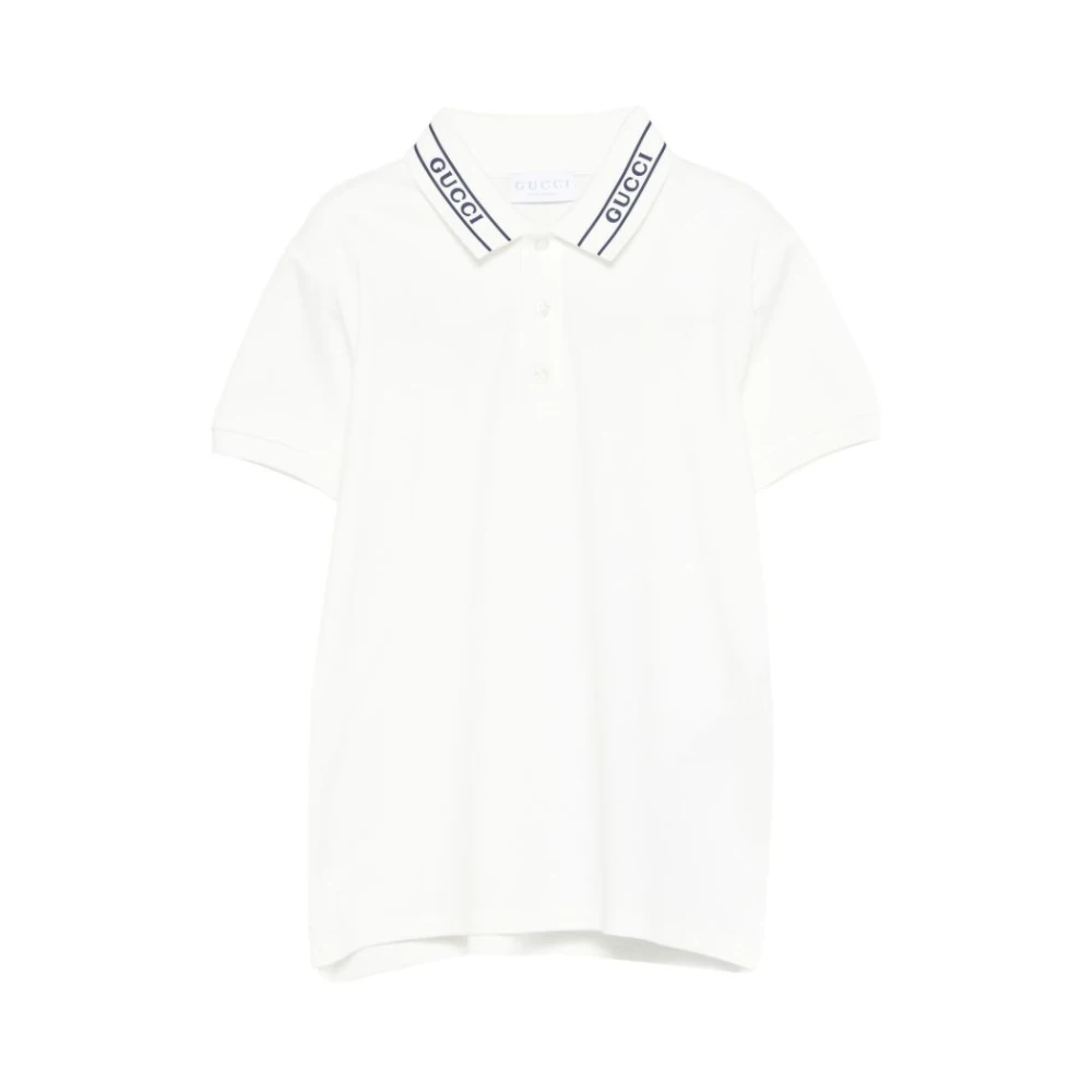 Gucci Boys White Polo - Kids Short Sleeve T-Shirts - 6 Y - Kids