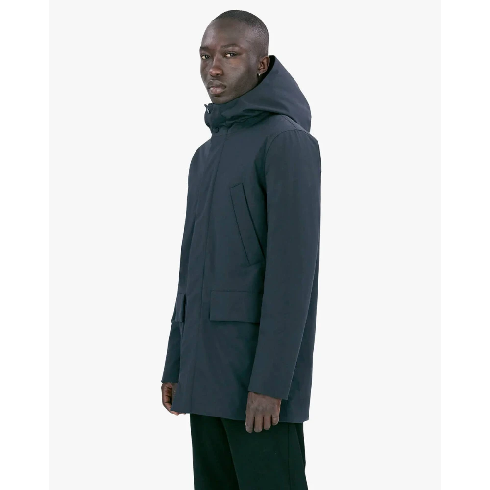 Elvine Stijlvolle Lucius Parka Jas voor Mannen Blue Heren