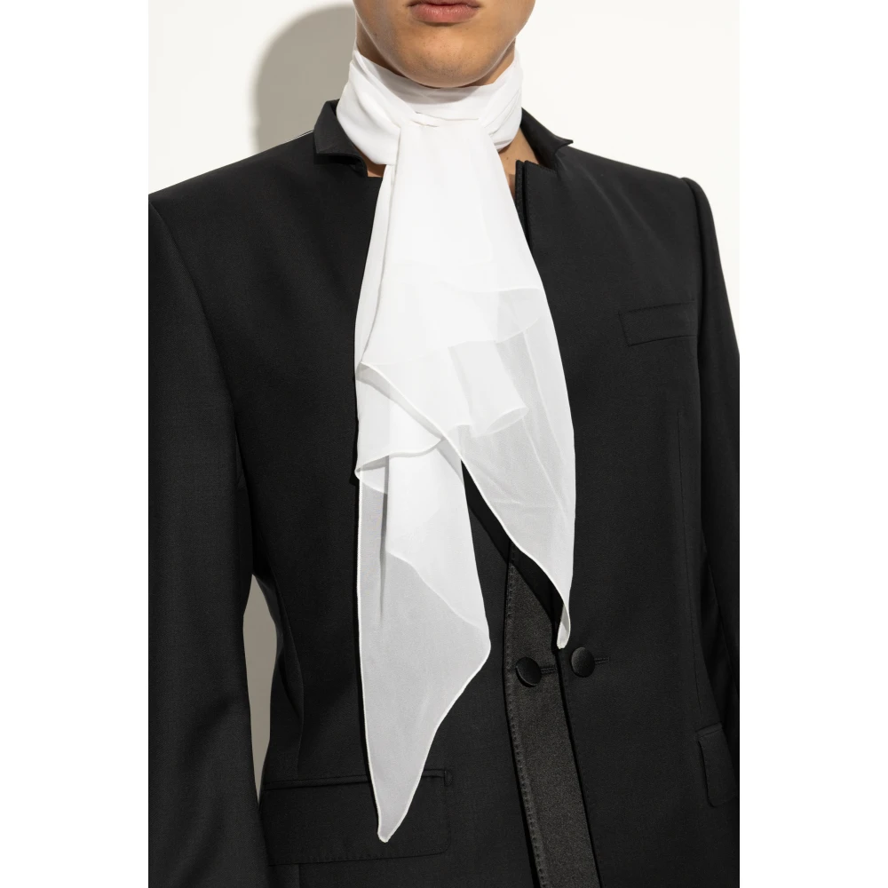 Dolce & Gabbana Zijden sjaal White Heren