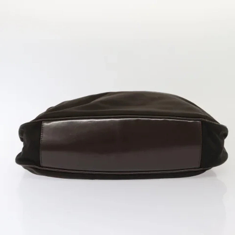 Gucci Vintage Pre-owned Nylon gucci-bags Brown Dames