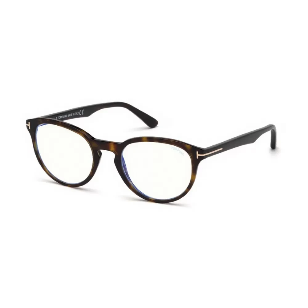 Tom Ford Eleganta Pantos-stil Glasögon i Mörk Sköldpaddsfärg Brown, Unisex