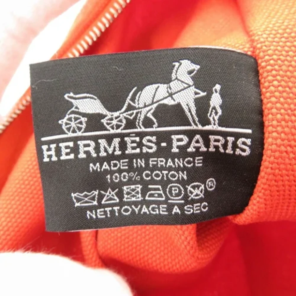 Hermès Vintage Pre-owned Cotton clutches Orange Dames