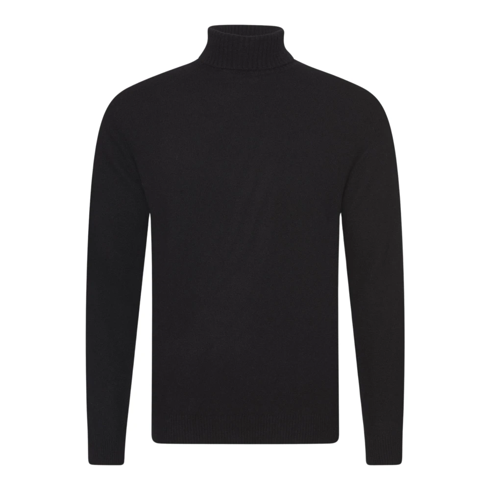 Oscar Jacobson Bruine Wol-Kasjmier Rolhals Trui Stijlvol en Elegant Brown Heren