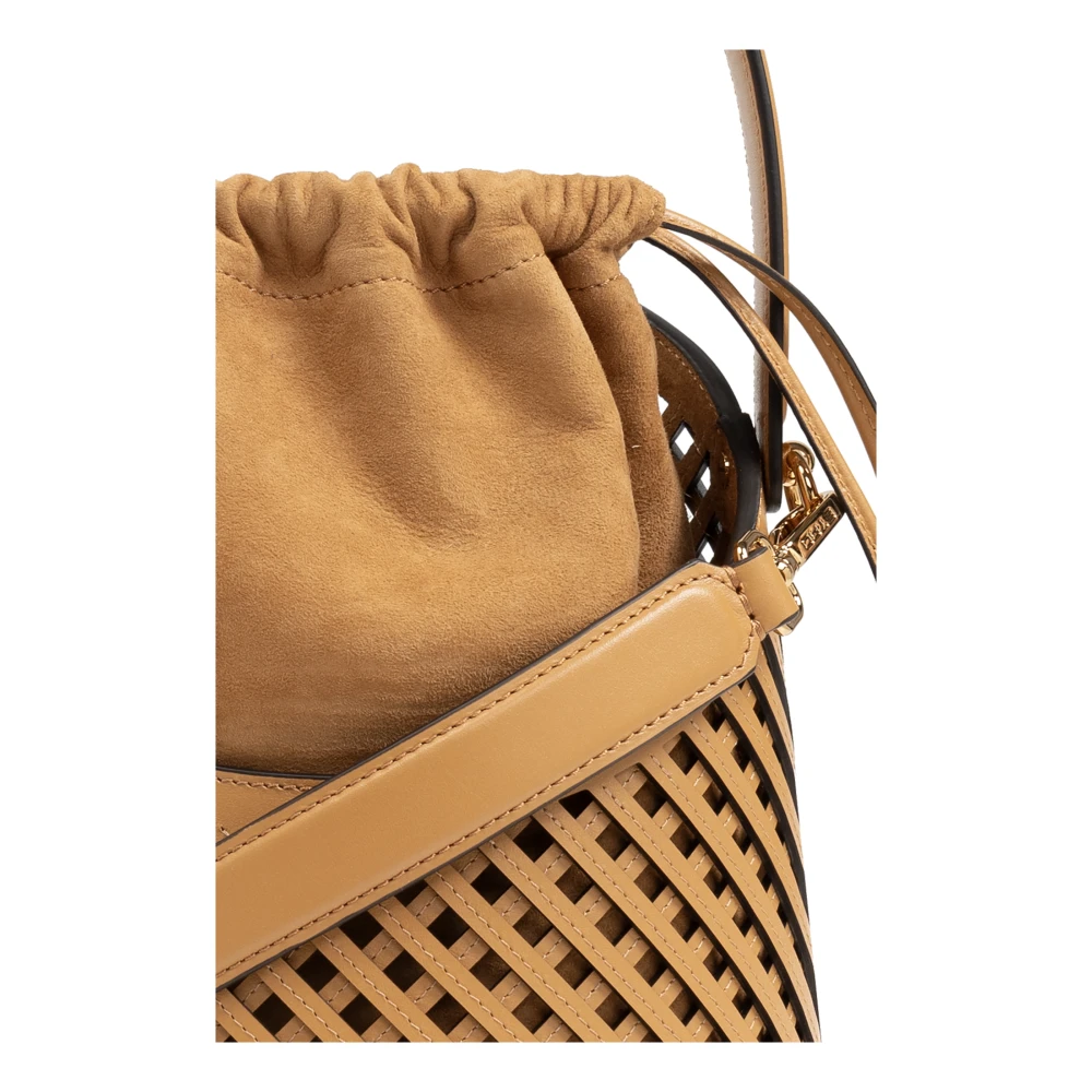 ETRO Schoudertas Saturno Medium in bucket-stijl Brown Dames
