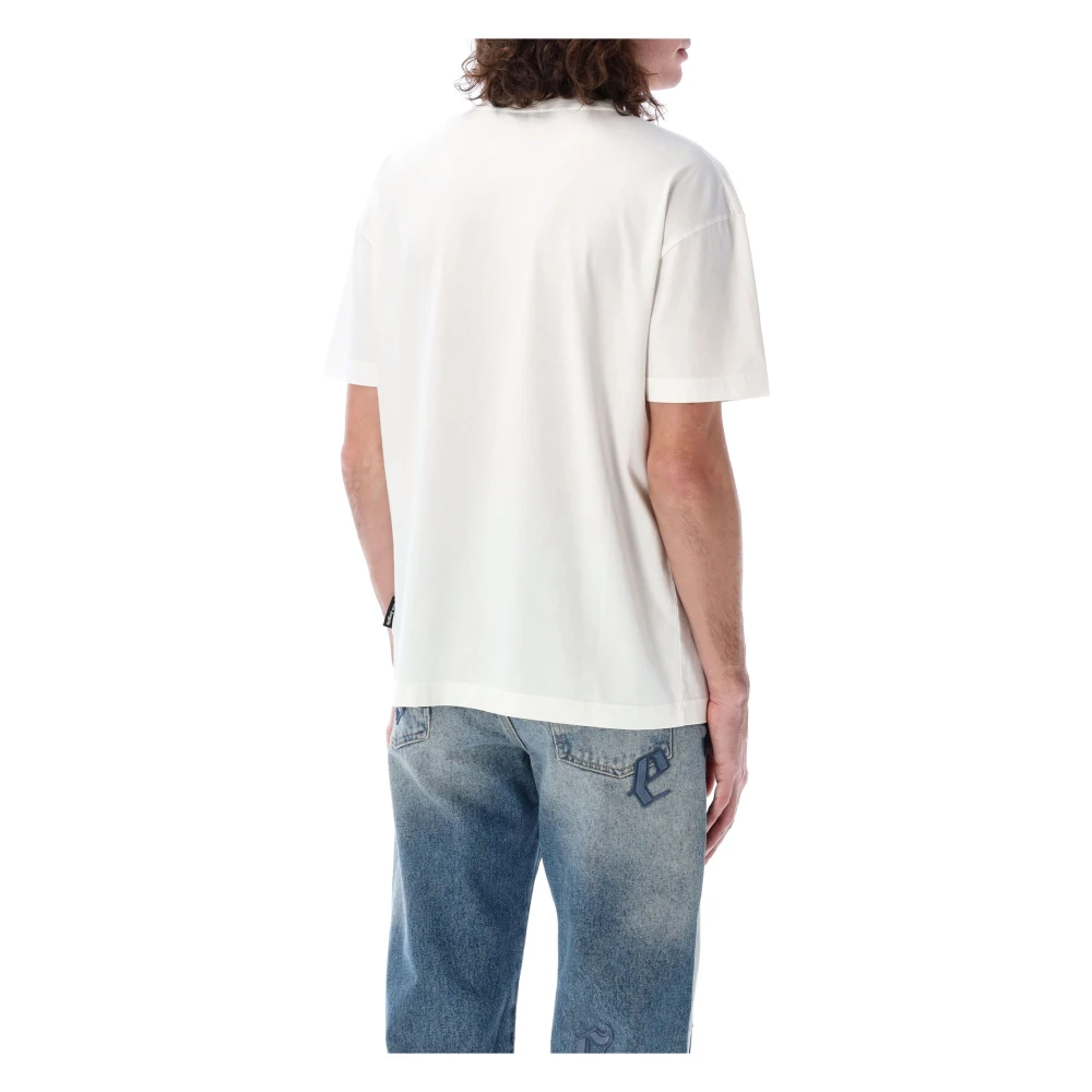 Palm Angels Kristal Pin Up Tee White Heren