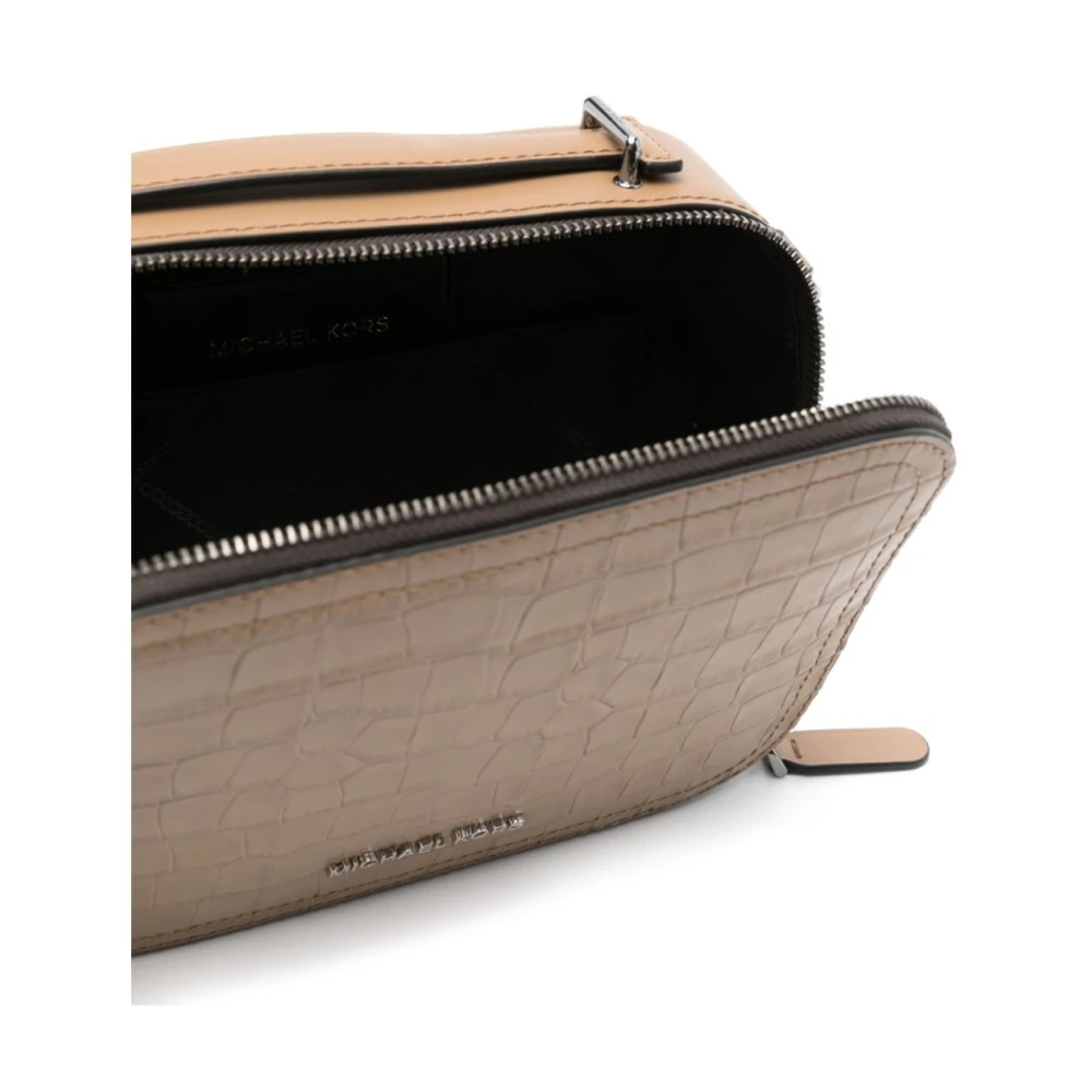 Michael Kors Stijlvolle Crossbody Tas met Pouch Beige Heren