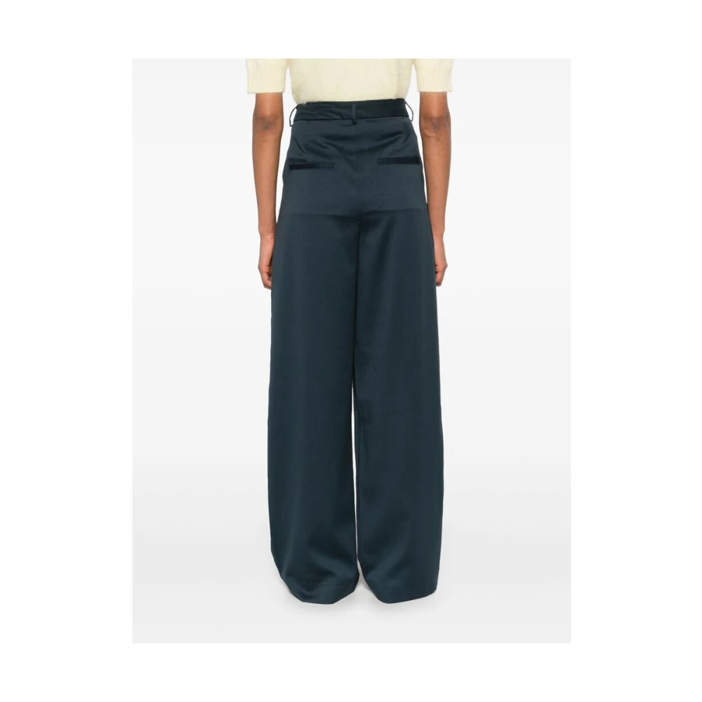 Remain Birger Christensen Blauwe Broek met Zakken Blue Dames