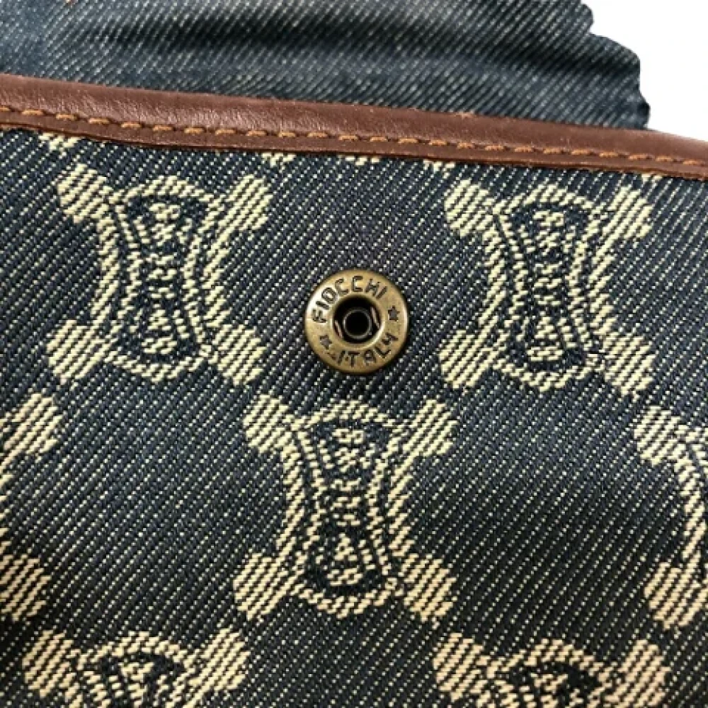Celine Vintage Pre-owned Denim crossbody-bags Blue Dames