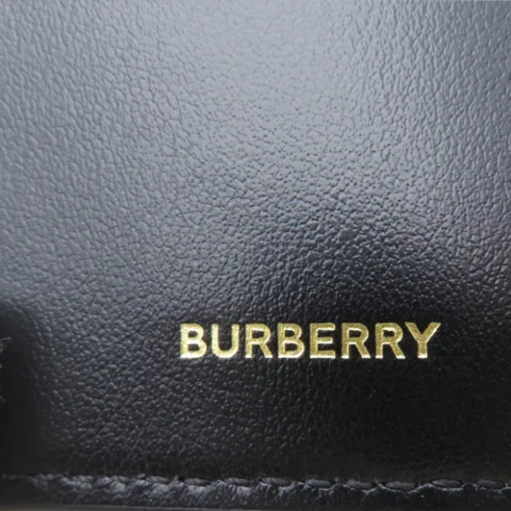 Burberry Vintage Pre-owned Leather wallets Black Dames