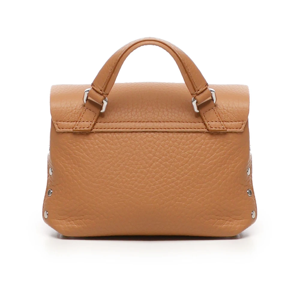 Zanellato Bruin Leren Schoudertas Brown Dames