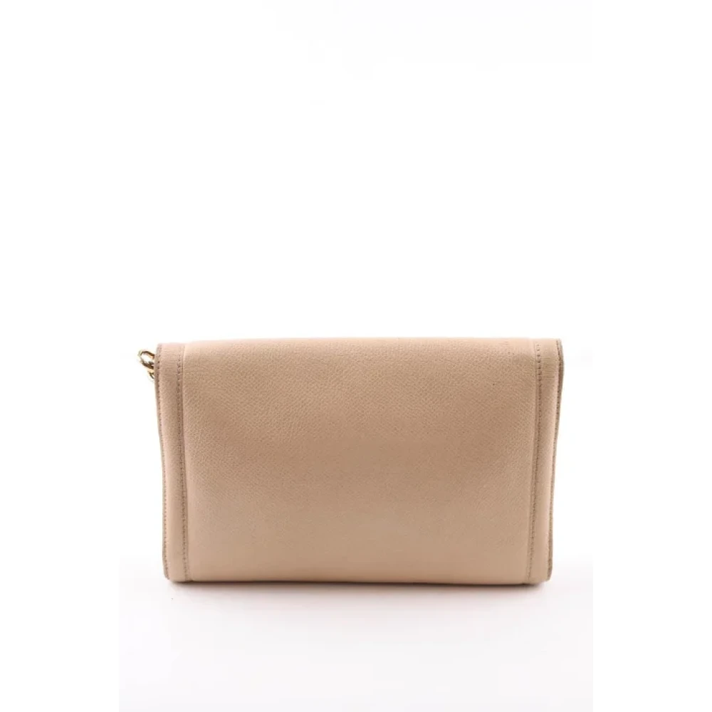Salvatore Ferragamo Pre-owned Leather wallets Beige Dames