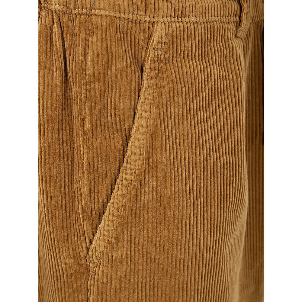 Polo Ralph Lauren Geplooide Corduroy Broek Brown Heren