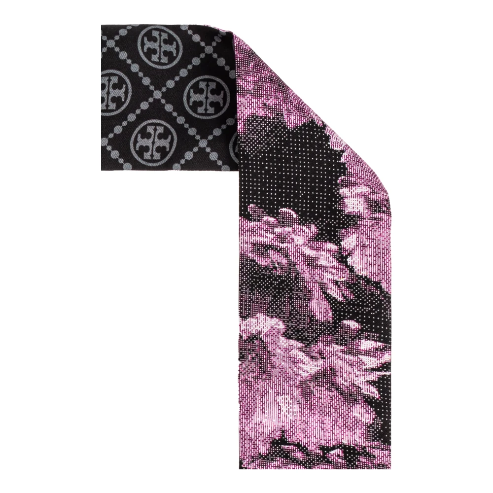TORY BURCH Zijden sjaal Purple Dames