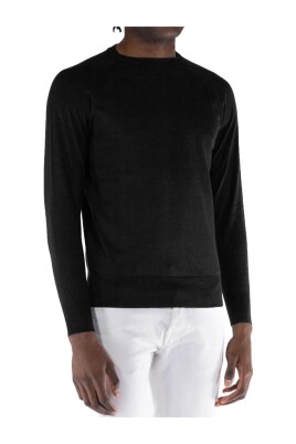 black-crewneck-sweater
