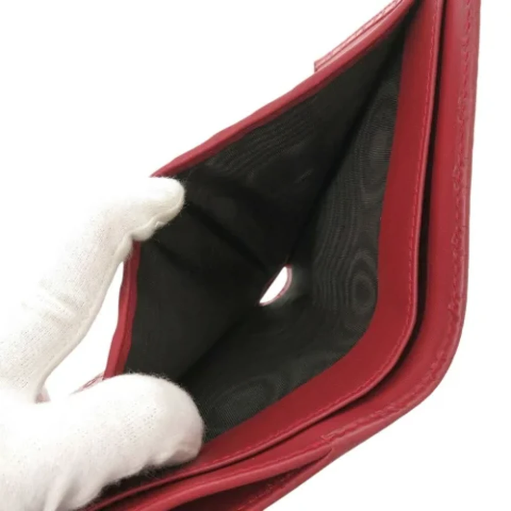 Gucci Vintage Pre-owned Leather wallets Red Dames