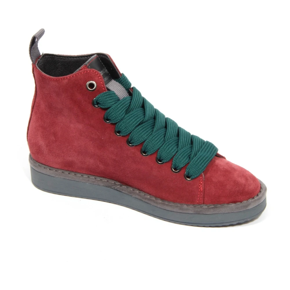 Panchic Suède Mid Cut Schoenen Dames Schoenen Rood