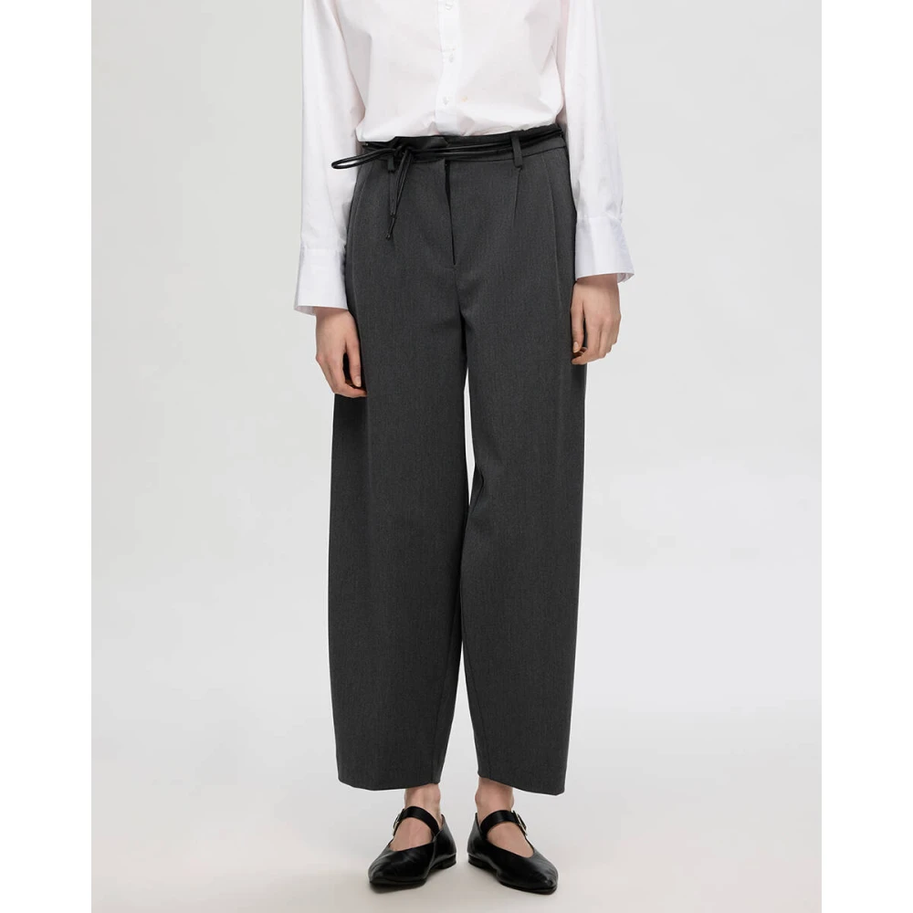 Selected Femme Barrel Pant Denim Gray Dames