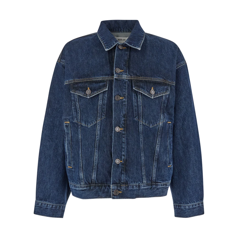 Agolde Stefano Jean Jacket in Pendulum Blue Heren