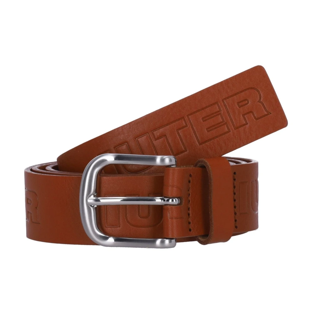 Iuter Bruin Heren Metalen Gesp Riem Brown Heren