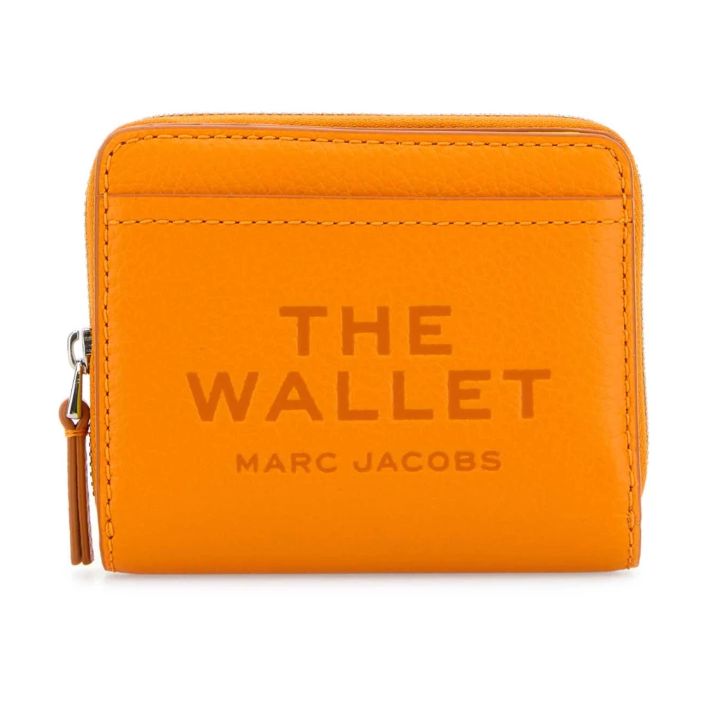 Marc Jacobs Stijlvolle Oranje Leren Portemonnee Orange Dames