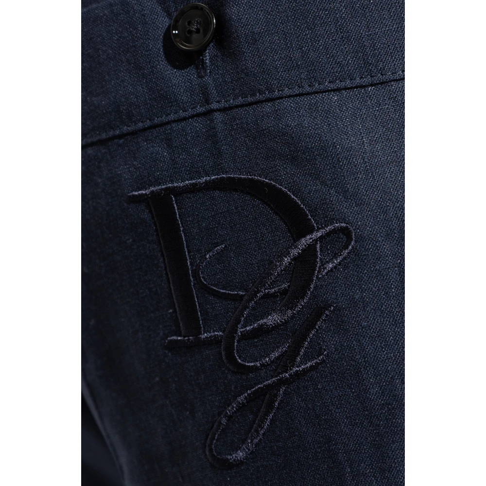 Dolce & Gabbana Linnen shorts Blue Heren