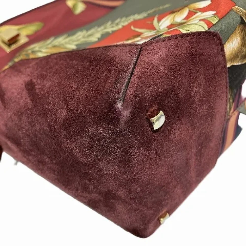 Salvatore Ferragamo Pre-owned Canvas shoulder-bags Red Dames