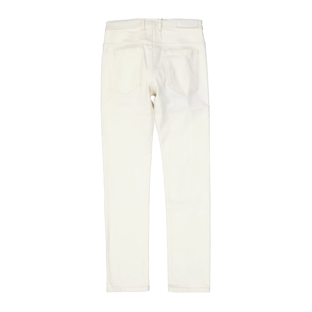 Neil Barrett Klassieke katoenen jeans voor mannen White Heren