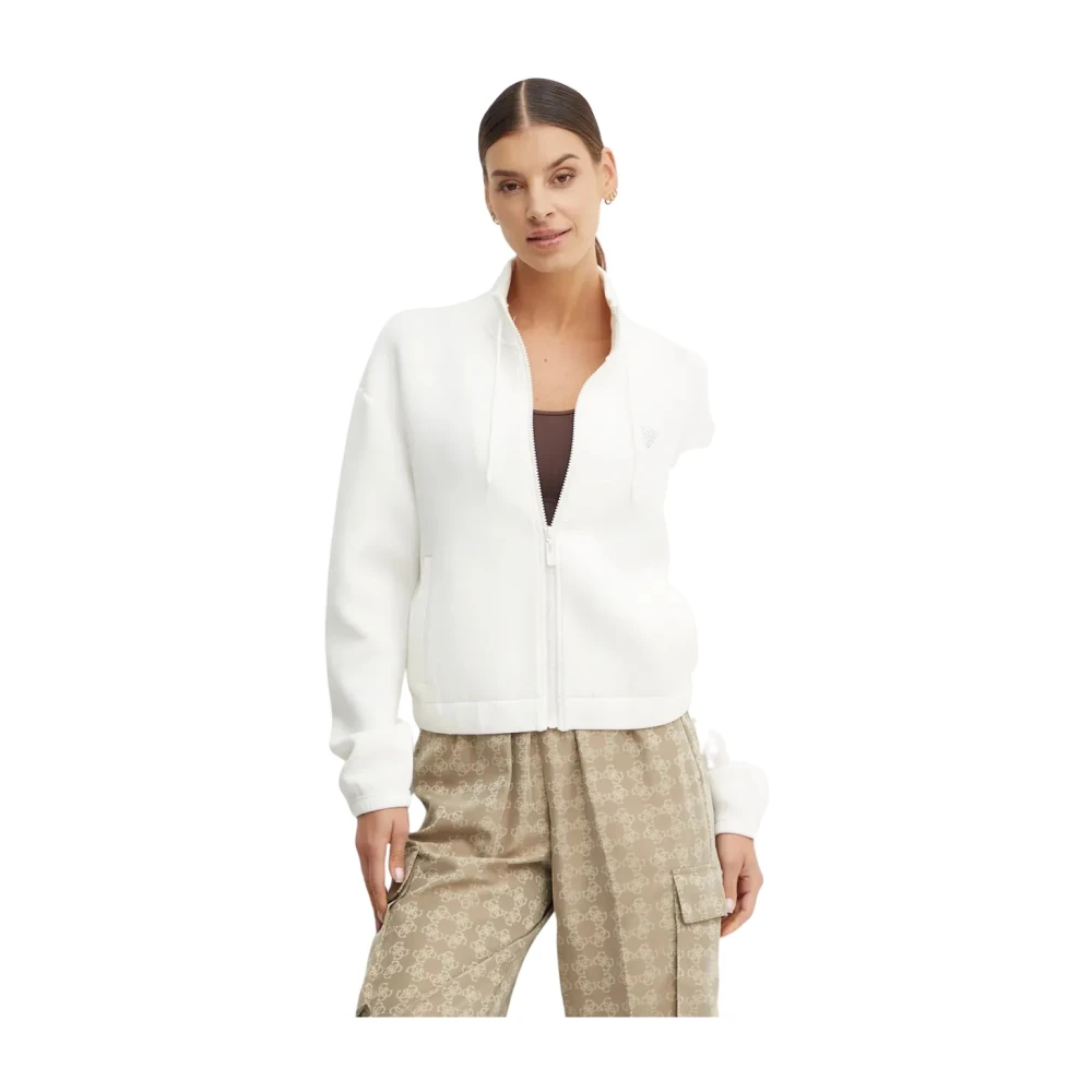 Guess , Damen, Sweatshirts & Hoodies, Weiß, Xs