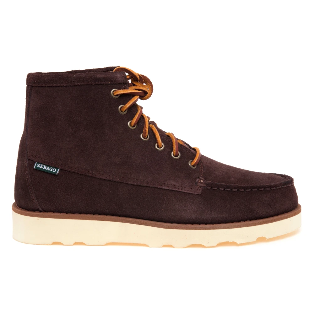 Sebago Brown Tala Mid Suede Boot - Male - Lace-Up Boots - 10 Uk - Shoes
