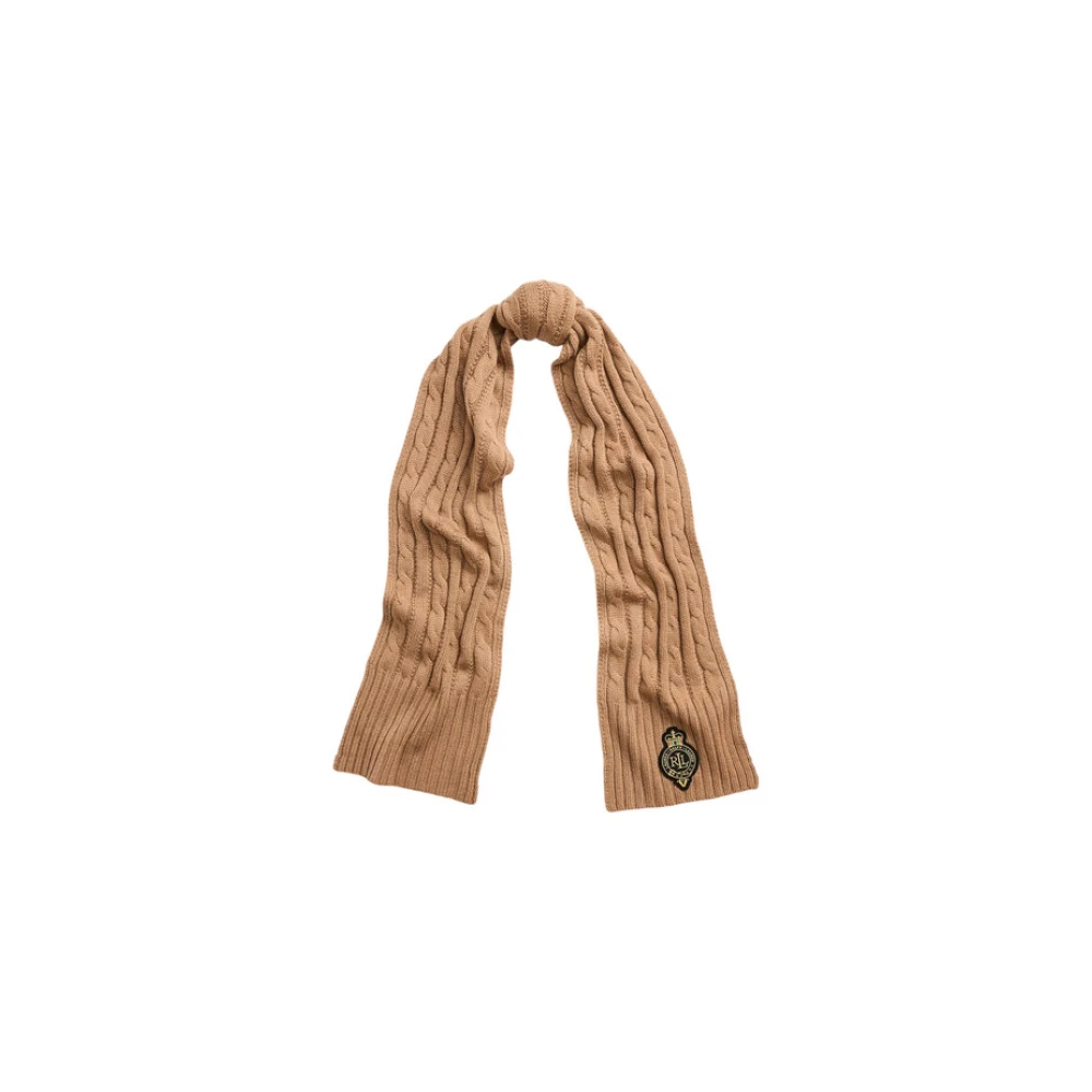 Ralph Lauren Gevlochten Damesjaal van Polyester Brown Dames