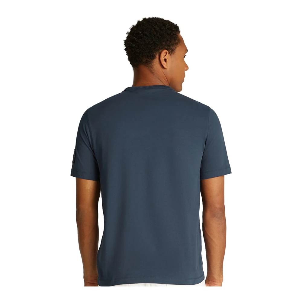 Calvin Klein Blauw Logo TShirt Korte Mouw Blue Heren