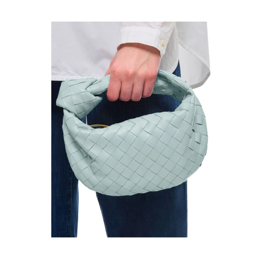 Bottega Veneta Blauwe Leren Handtas Blue Dames